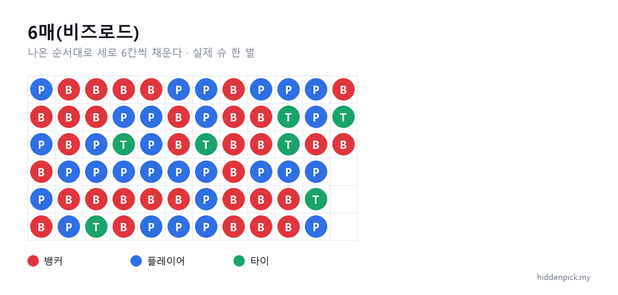 실제 슈 한 벌(69판)을 6매로 그린 것.