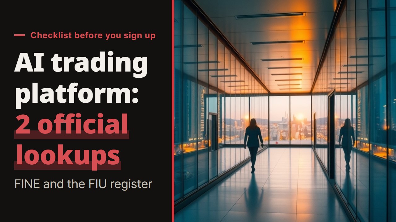 AI trading platform checklist: 5 things to look up on Korea's two official registers before you sign up or deposit