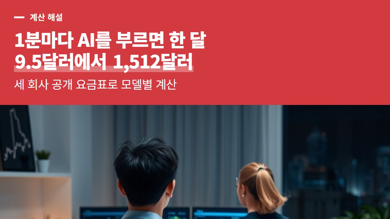 ai 자동매매 프로그램, 1분마다 AI를 부르면 한 달 9.5달러에서 1,512달러까지 벌어지는 요금 계산