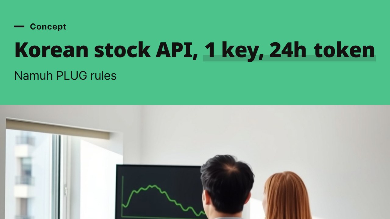 Korean stock API from NH Investment & Securities, how the keys, tokens and inactivity rule of Namuh PLUG work
