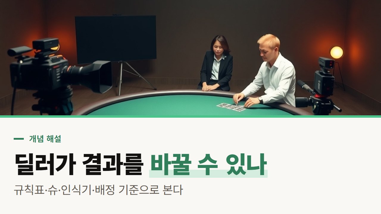 바카라 사이트 딜러, 셋째 장 규칙표부터 200시간 쓰면 버리는 카드까지 결과에 손댈 수 없게 묶어 둔 기준