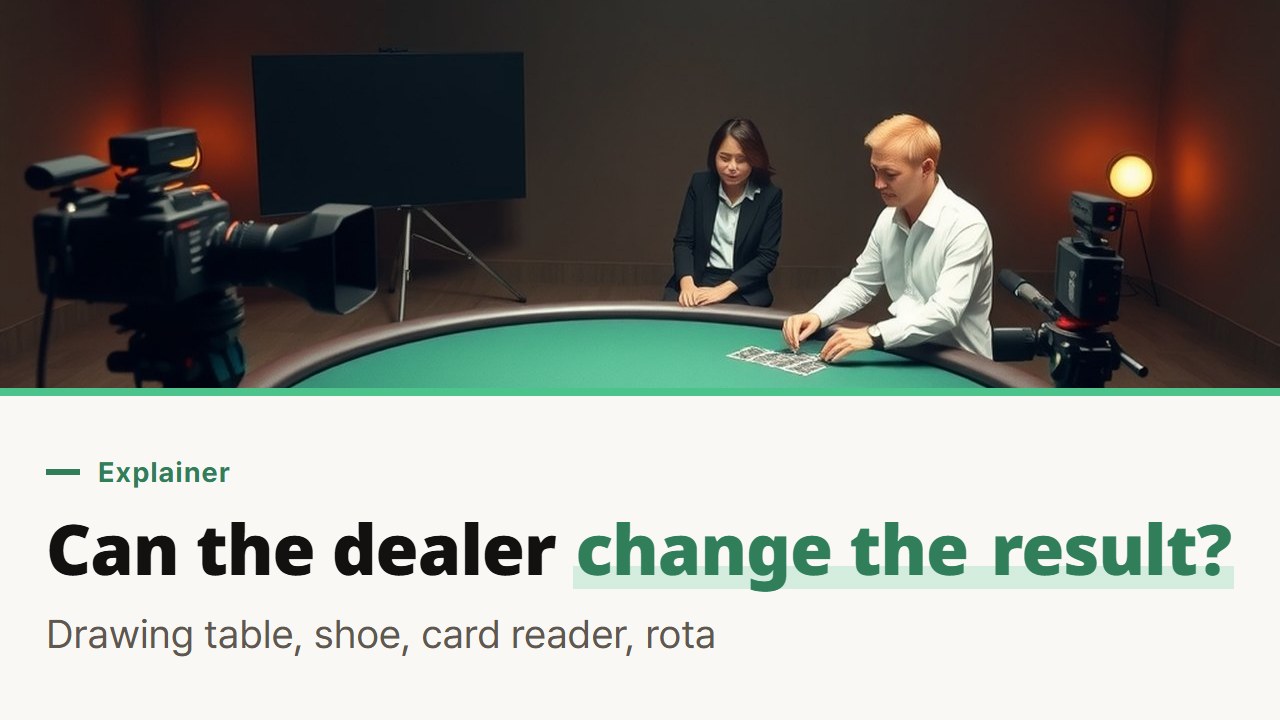 Live baccarat dealer rules, from the third-card table to cards retired after 200 hours, that keep the dealer's hands off the result