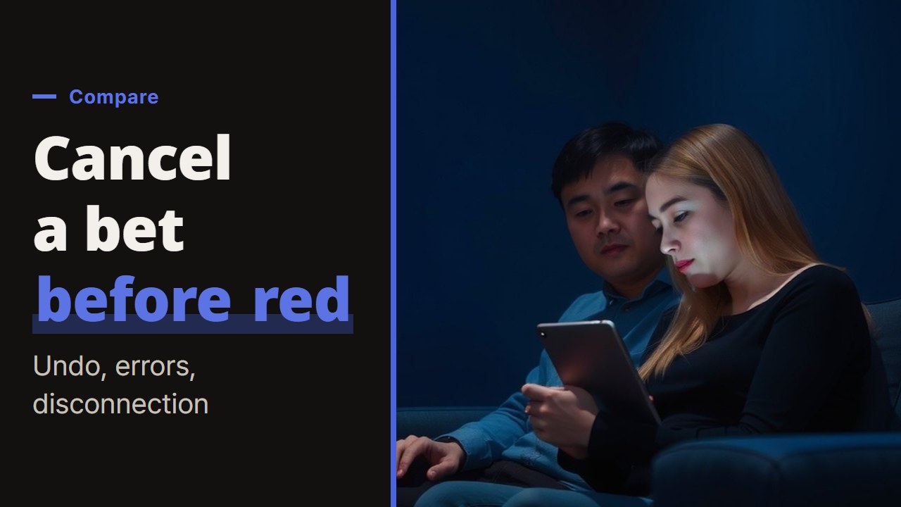 Can you cancel a bet in live baccarat? What the undo button covers before and after the red light