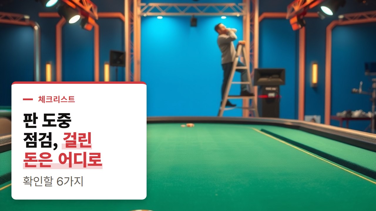 바카라 사이트 점검, 판 도중 걸렸을 때 배팅·잔액·기록·출금까지 확인할 6가지 체크리스트