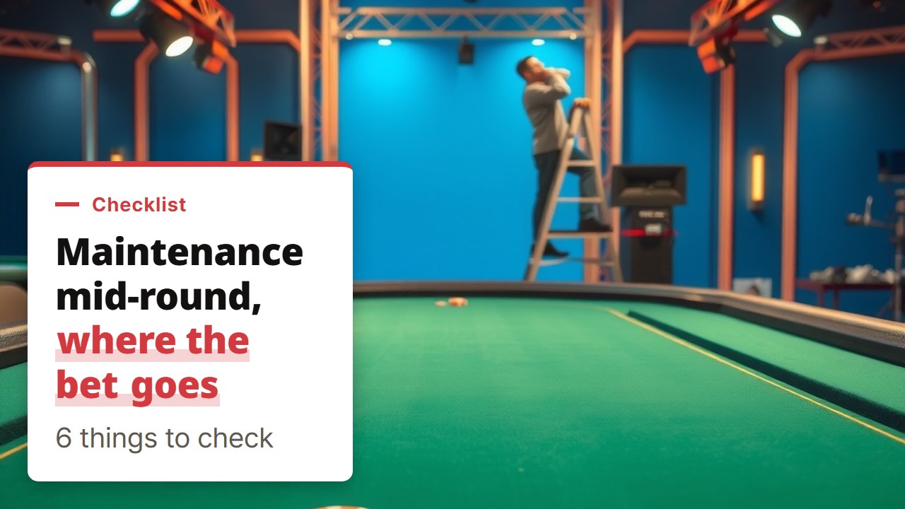 Online casino maintenance mid-round, a 6-point checklist for the bet, balance, history and withdrawal