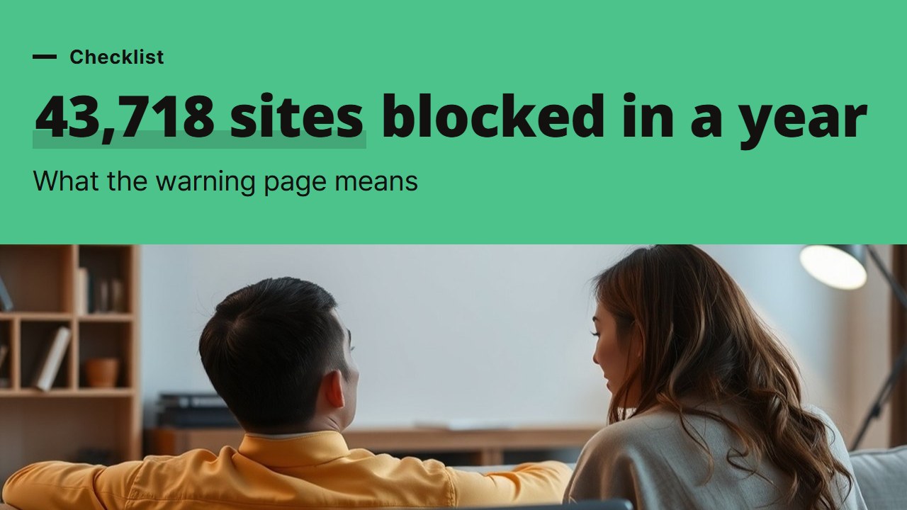 Gambling site blocked: how Korea's regulator ordered 43,718 sites blocked in a year and what the warning page means