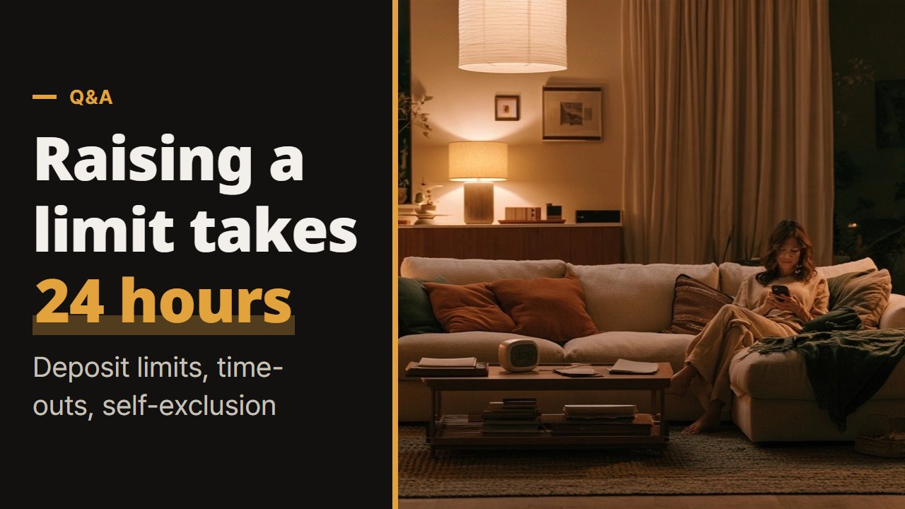 Gambling deposit limits, time-outs and self-exclusion, answered with the UK rules