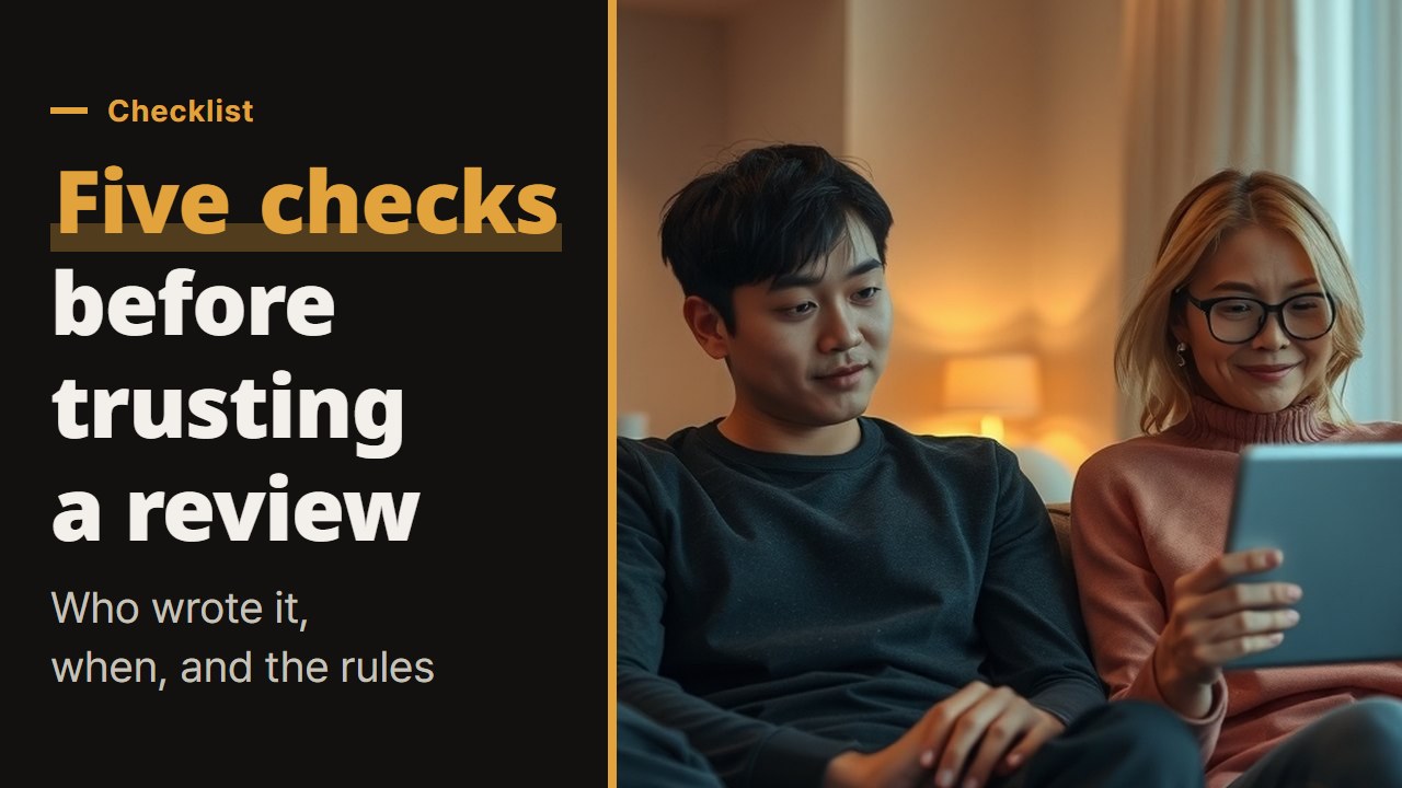 Casino reviews, five checks before you trust one: who wrote it, when, and what the rules say