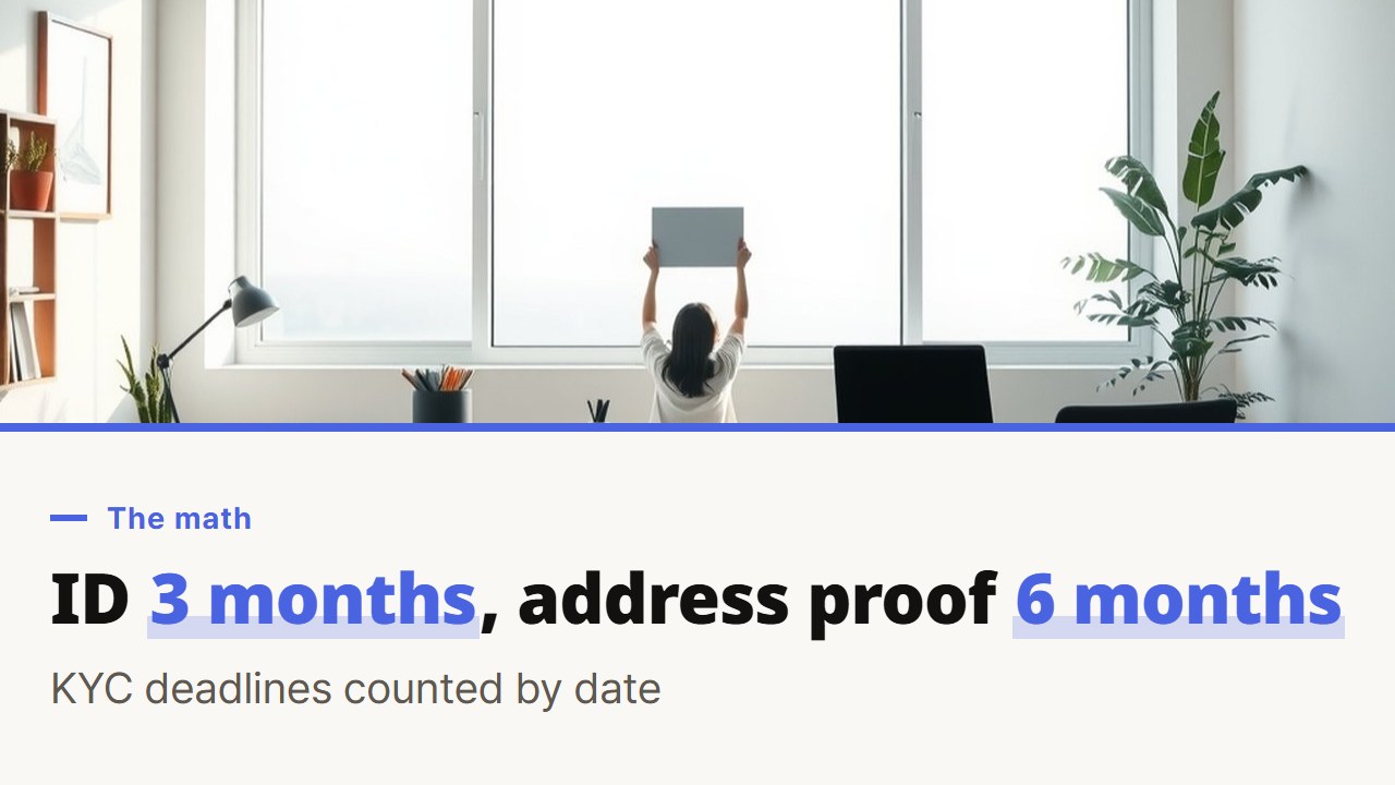 Stake KYC documents: how recent do the ID and proof of address have to be?