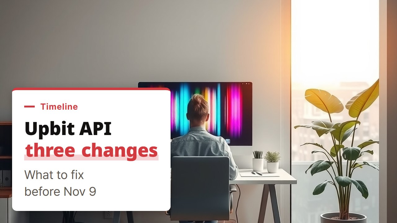 Upbit API rate limit and the three Upbit API rule changes of 2026 a trading bot must handle before November 9