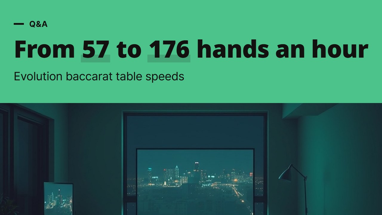 Evolution baccarat table speeds compared: hands per hour from Squeeze to Super Speed