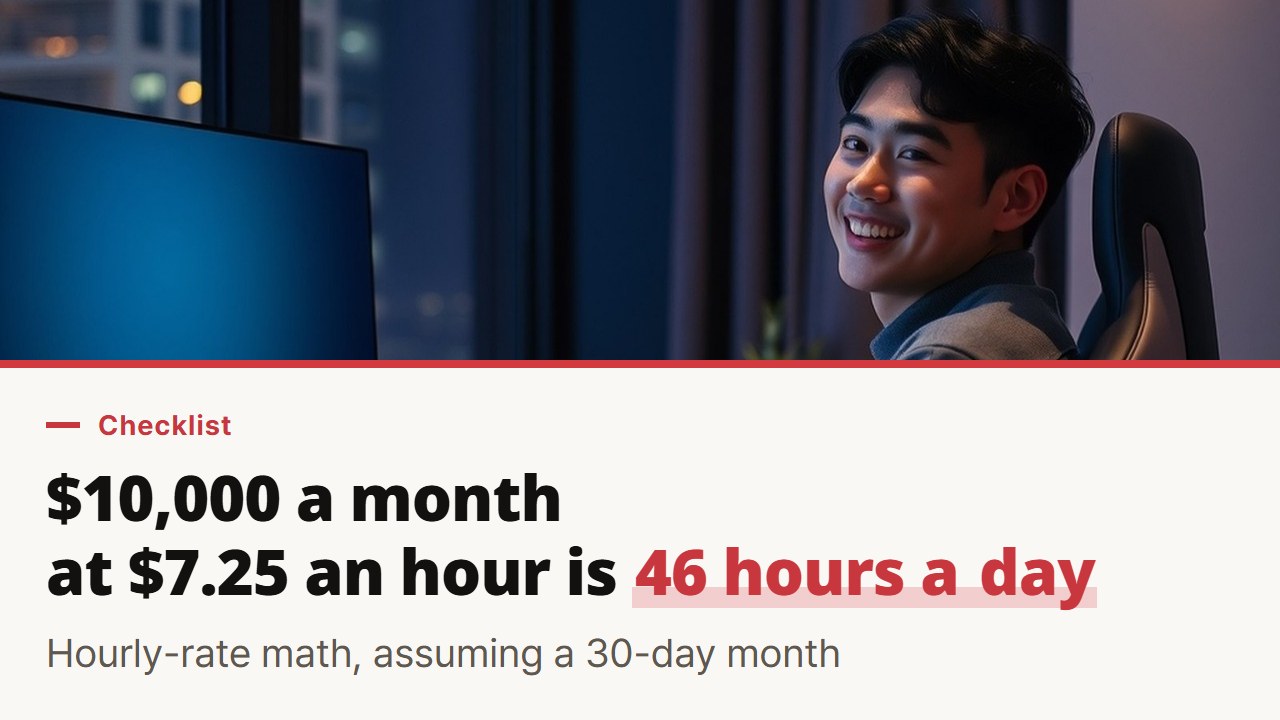 Make Money From Home: 6 Checks Before You Start, Plus the Hourly-Rate Math