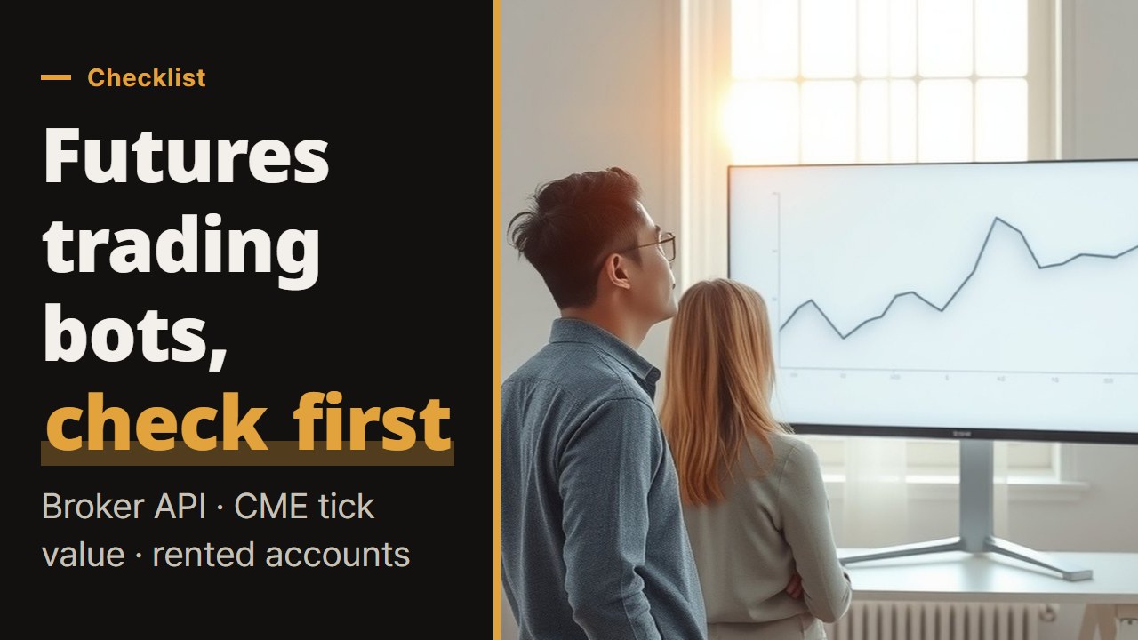 Automated futures trading from Korea, from the broker API that carries the order to the CME tick value and the rented account warning