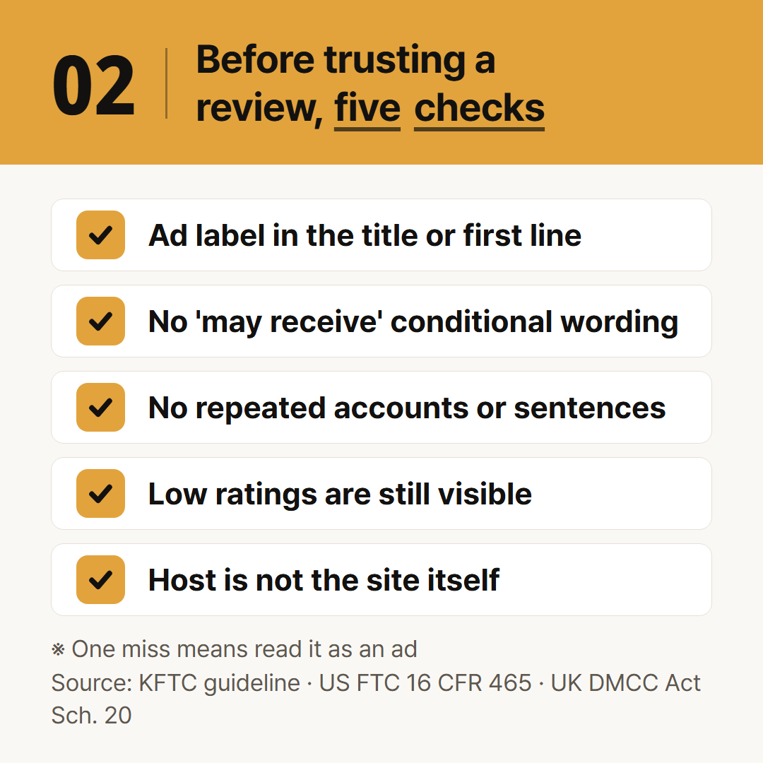 Open the review and go down this list. Each line is a banned practice turned inside out.