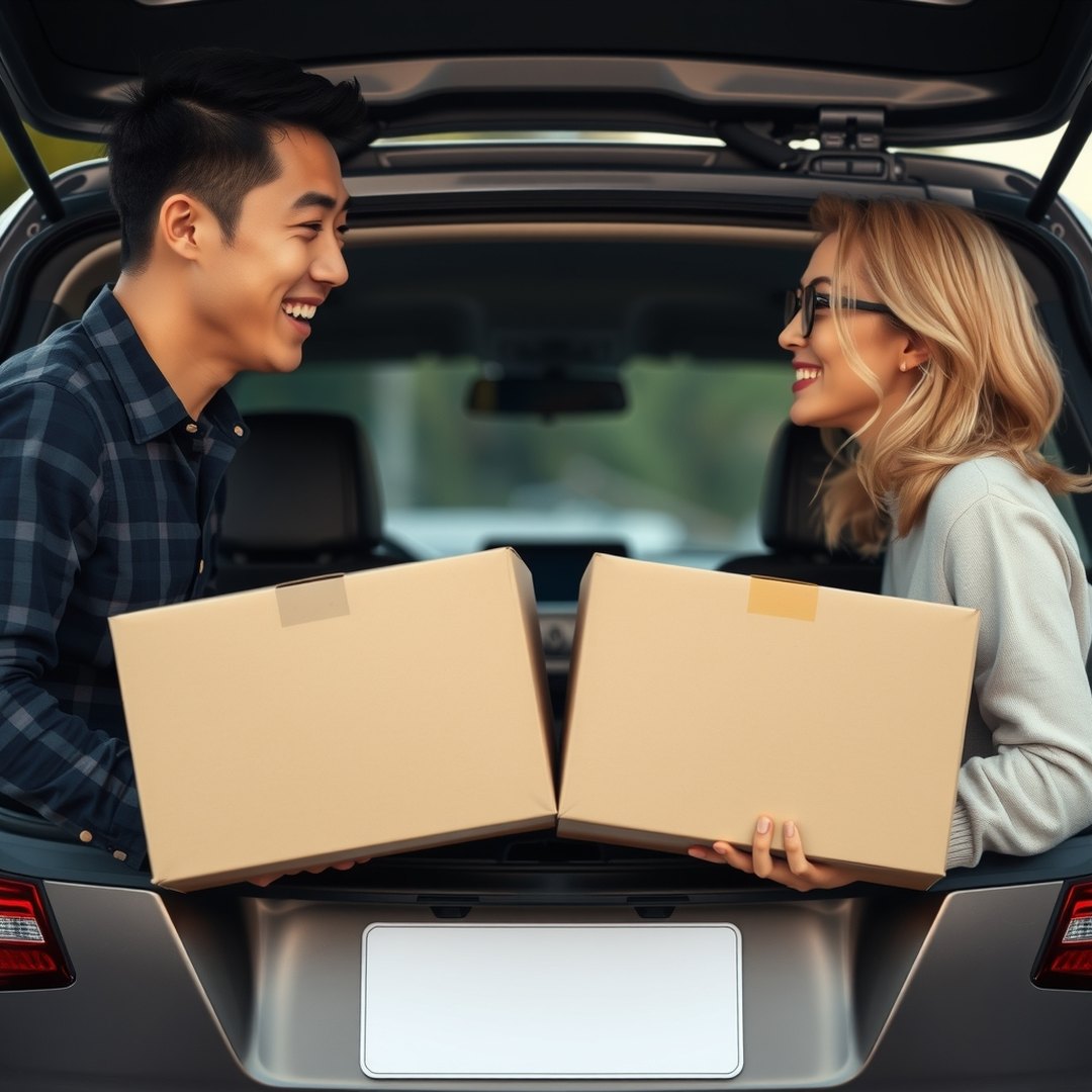 Checking the rider before loading the car is the better order.